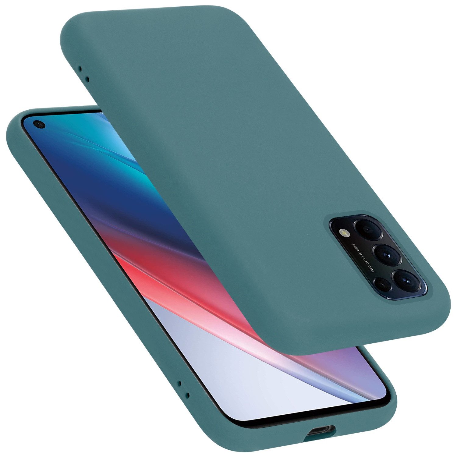 Cadorabo Handyhülle für Oppo FIND X3 LITE Hülle Oppo FIND X3 LITE, Flexible Hülle TPU Silikon Schutzhülle Back Cover Case