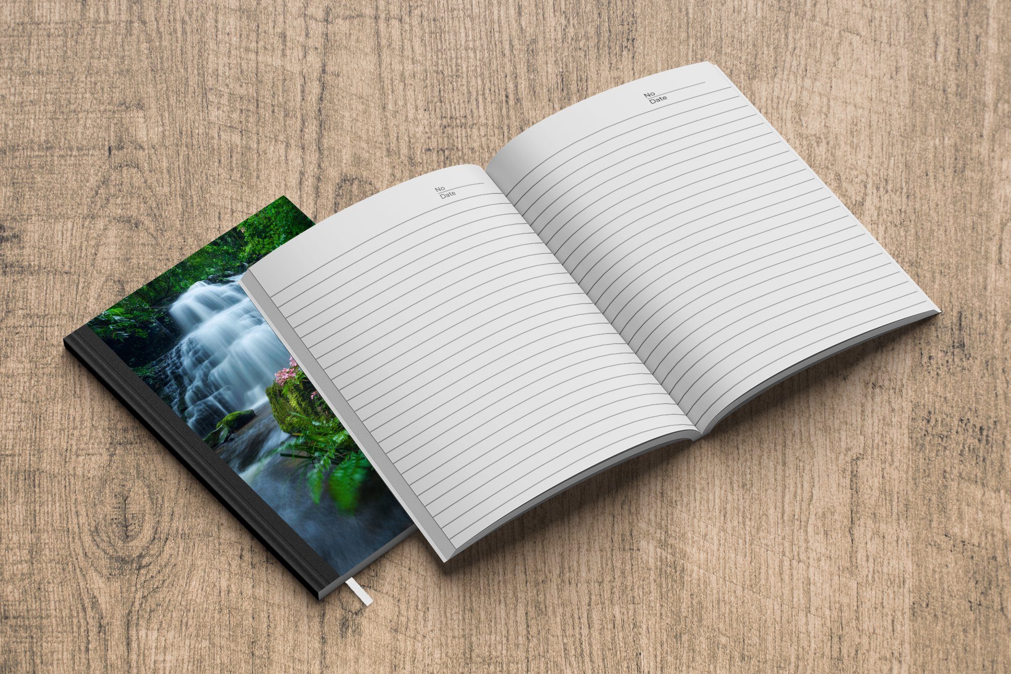 Vegetation der Notizheft, MuchoWow Journal, Hin, Seiten, Phu Wasserfall Tagebuch, inmitten Ein dichten des schöner A5, Haushaltsbuch Notizbuch 98 Merkzettel,