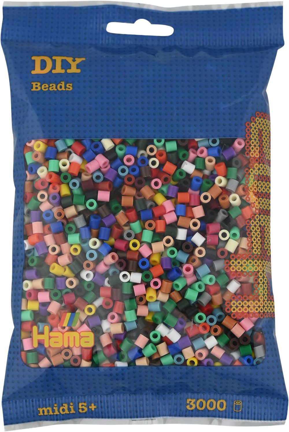 Hama Perlen Bastelperlen Vollton, 3000 Stück