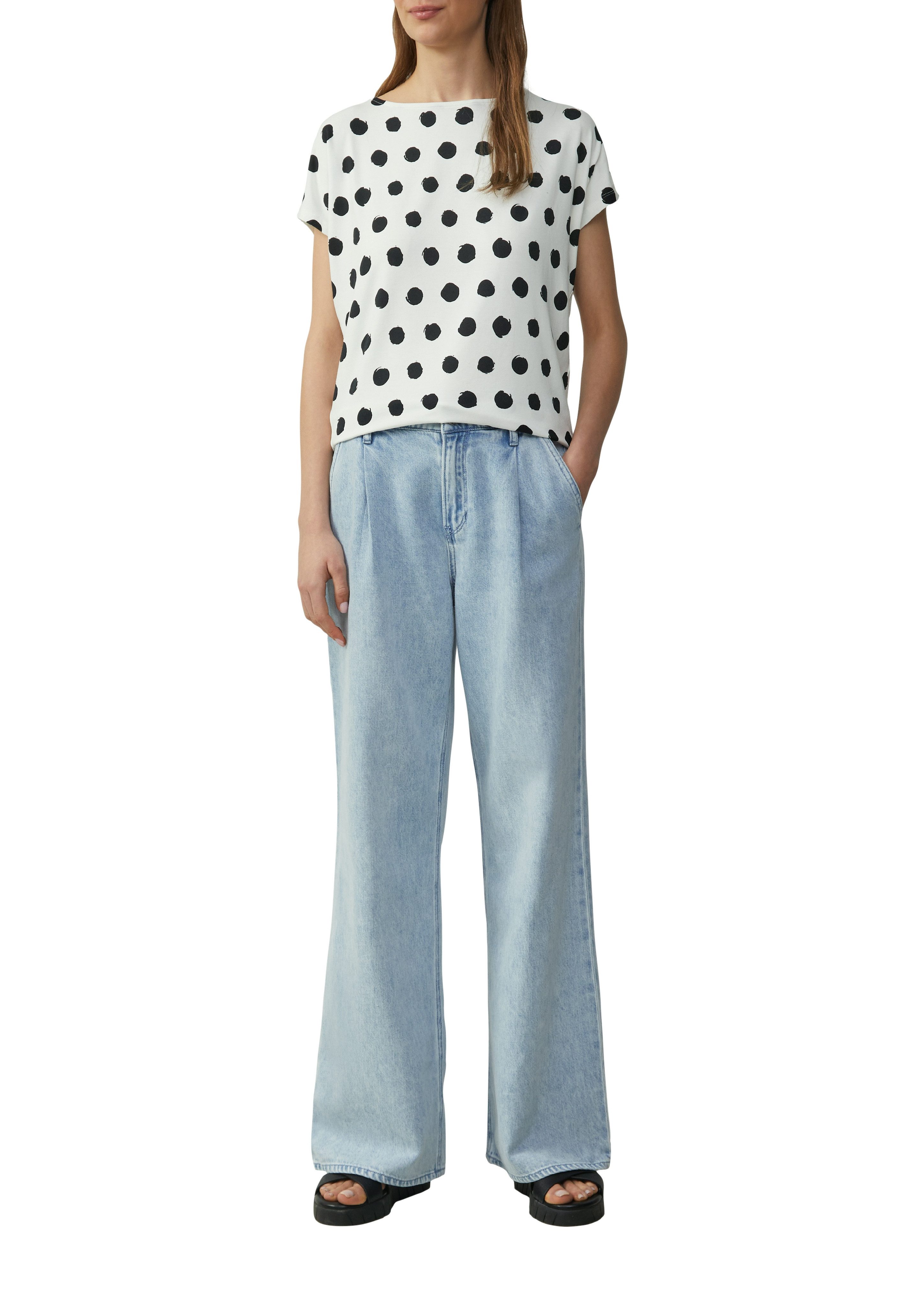 s.Oliver T-Shirt mit All-Over Print günstig online kaufen