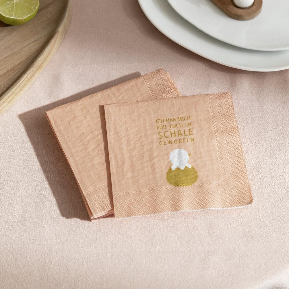 Räder Papierserviette Design Cocktailserviette In Schale Geworfen (20-teilig)