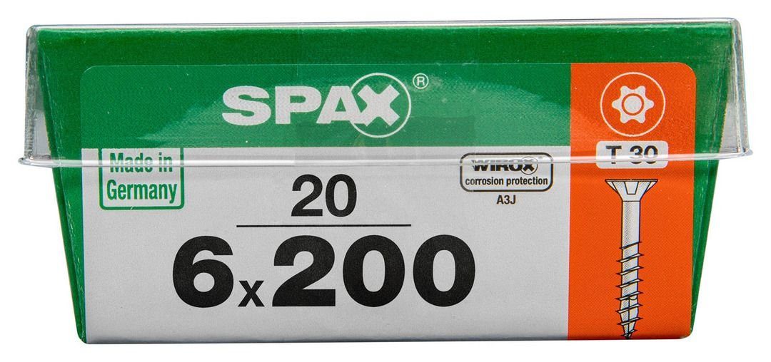 SPAX Holzbauschraube Spax 200 Universalschrauben 30 mm 20 6.0 TX x 