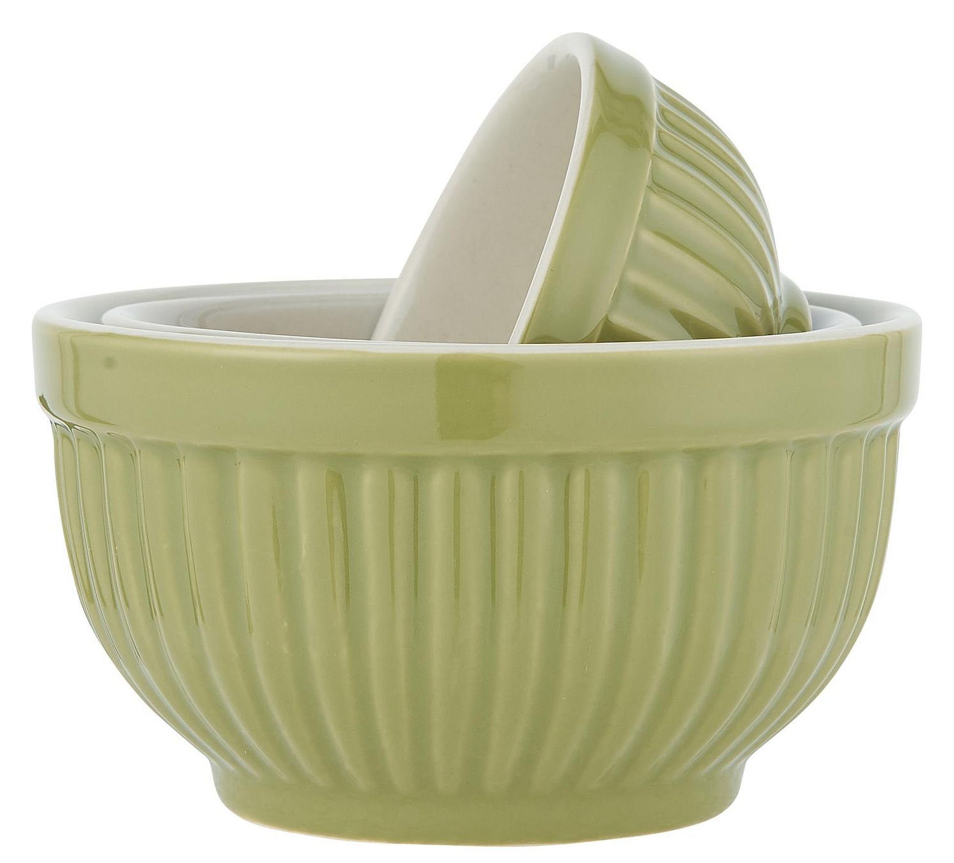 Ib Laursen Dipschale Mini Schalen Schüssel 3er Set Dipschalen Mynte Herbal Grün Ib Laursen, Keramik