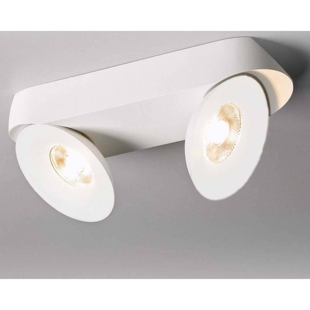 Licht-Trend LED Deckenstrahler »Santa 2er LED Aufbauspot schwenkbar &  dimmbar Weiß«, LED, Warmweiß