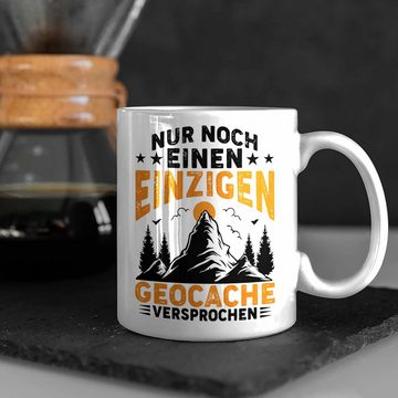 Trendation Tasse Trendation - Geocaching Tasse Geschenk Nur Noch Einen GPS-Schnitzeljag Geschenkidee Pfadfinder Geburtstag Geocacher