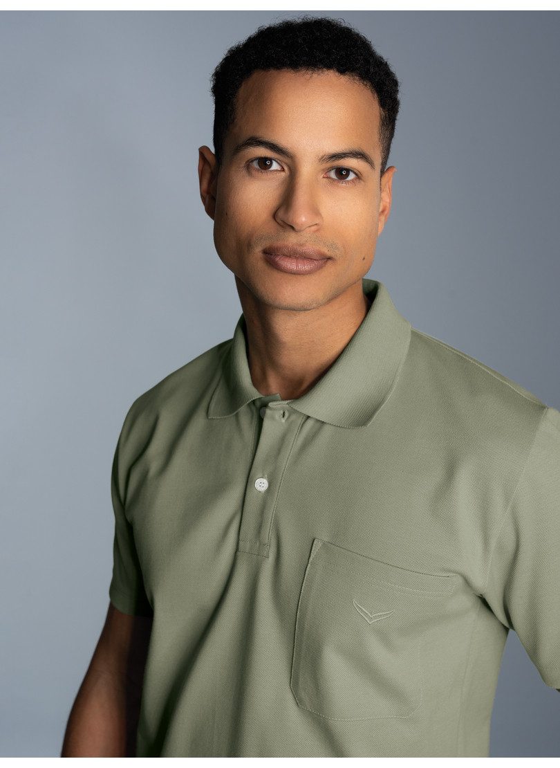 Trigema Poloshirt TRIGEMA Polohemd mit Brusttasche (1-tlg) günstig online kaufen