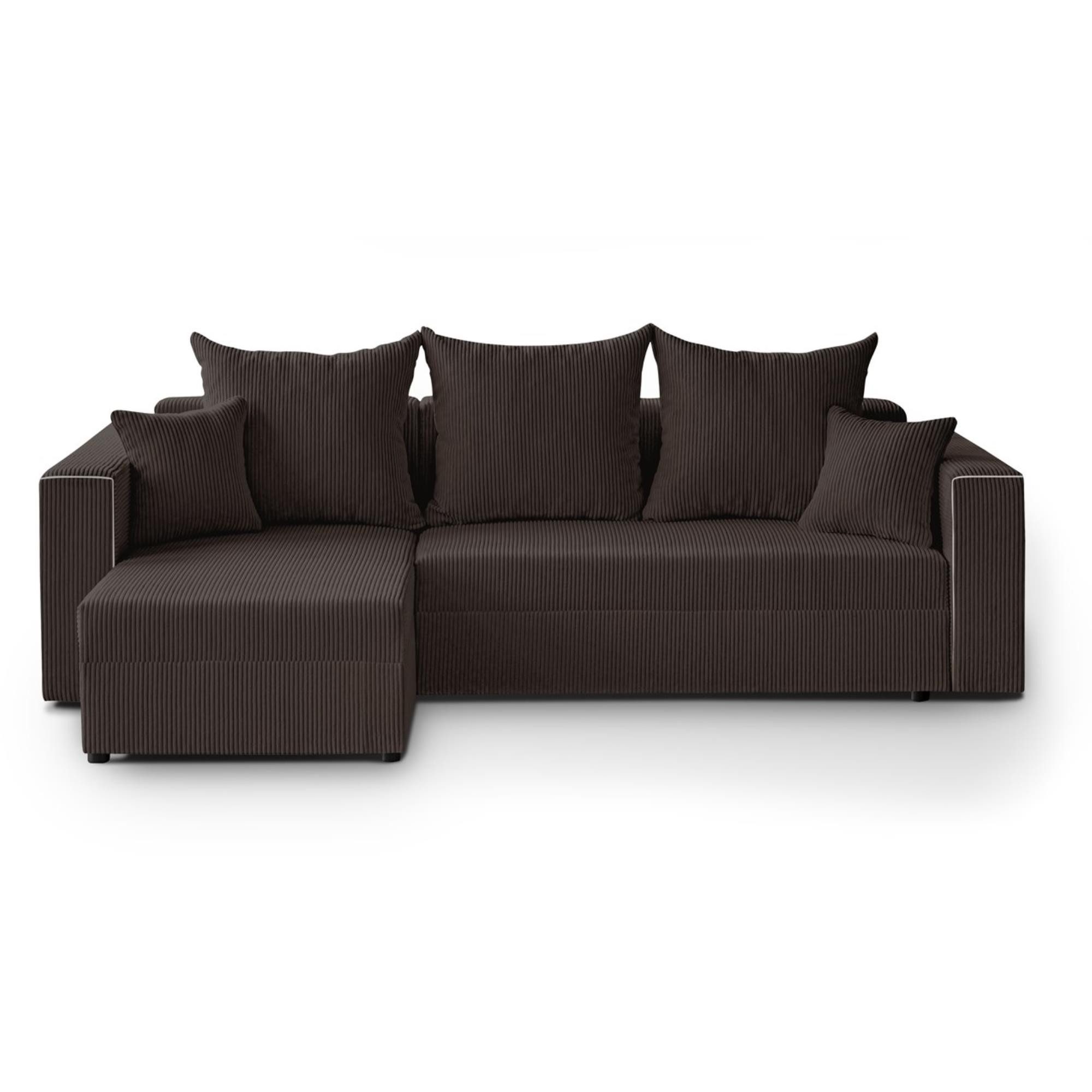 Beautysofa Ecksofa HAMLET, inkl. Schlaffunktion, Bettkasten, günstig online kaufen