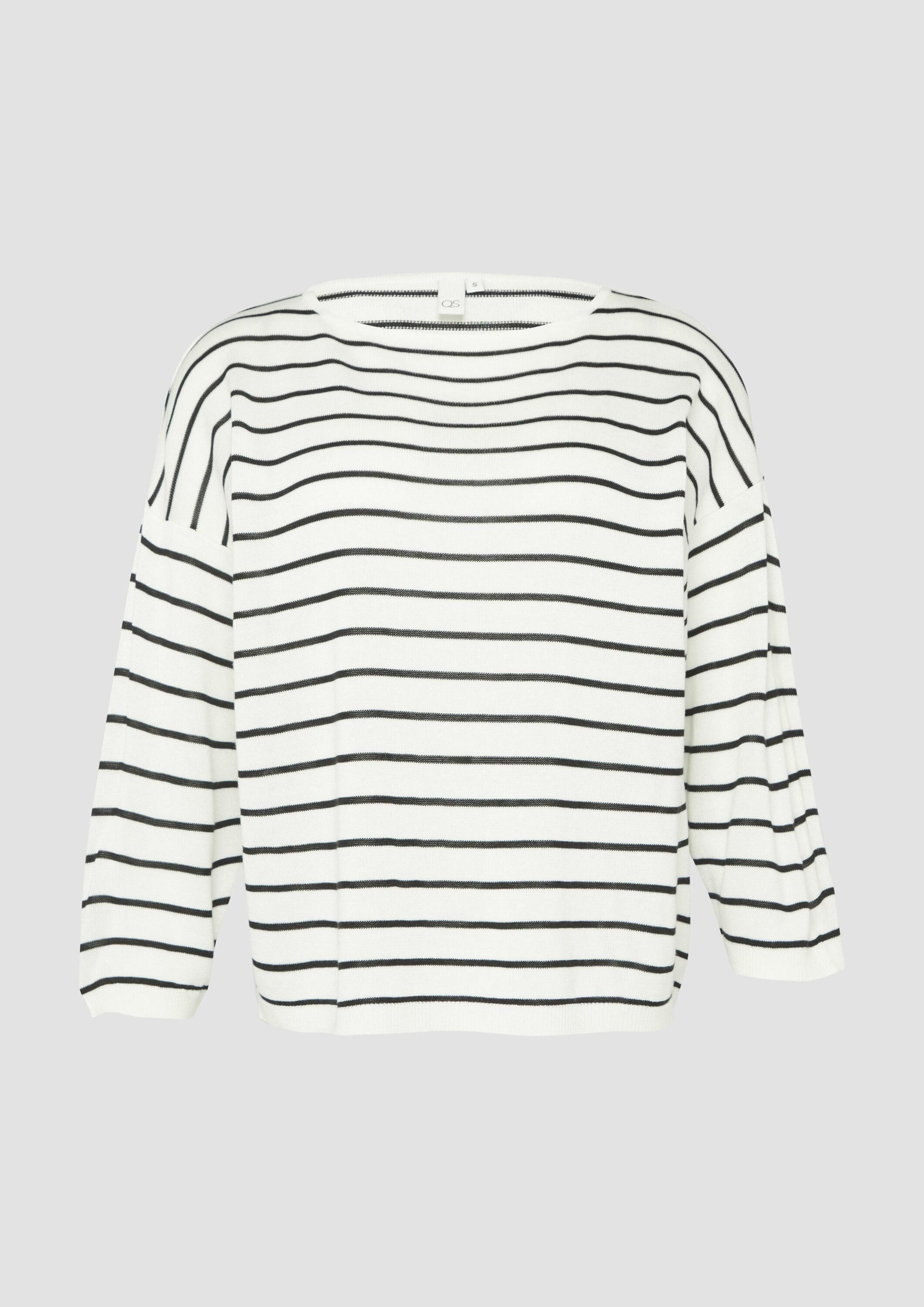 QS Longpullover Strickpullover Leichter Strickpullover aus Viskosemix