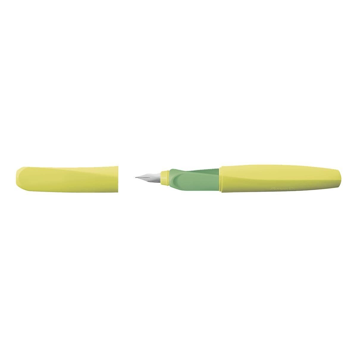 Pelikan Füllhalter Twist, für Linkshänder und neongelb Rechts- geeignet