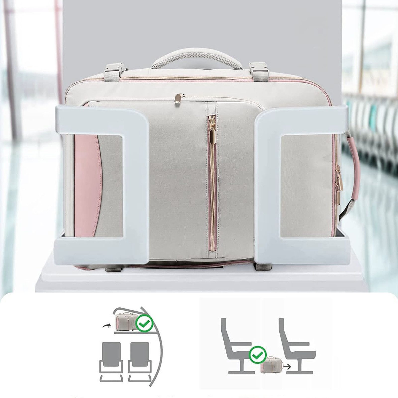 MODFU Reiserucksack Laptoprucksack Rucksäcke Freizeitrucksack (3 Aufbewahrungstaschen mitgeliefert Reisen Notebook Laptop Rucksack, 1-tlg., Anti-Diebstahl, Backpack mit Laptopfach, Handgepäck, 40L Groß), für Jungen Teenager Arbeit Business Reisen