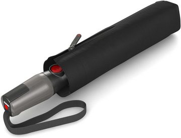 Knirps® Taschenregenschirm T.400 Extra Large Duomatic, uni black, mit großem Schirmdach für 2 Personen