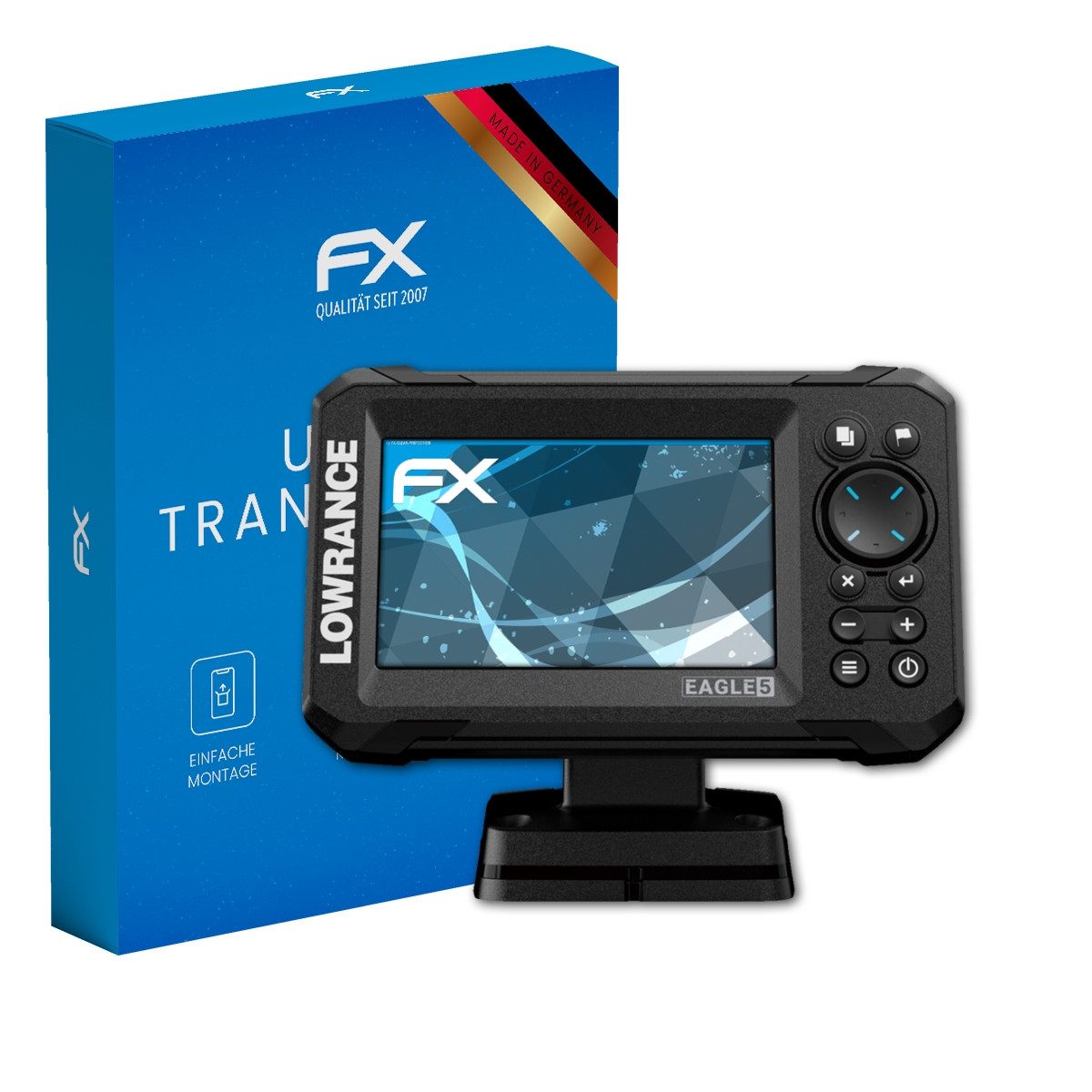 atFoliX Schutzfolie Displayschutz für Lowrance Eagle 5, Ultraklar und hartbeschichtet