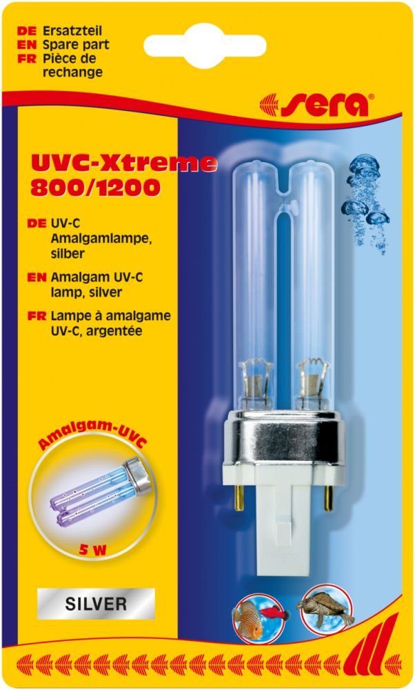 Aquariendeko UV-C Amalgamlampe silber 5 W für 800, 1200 (vor 2022)
