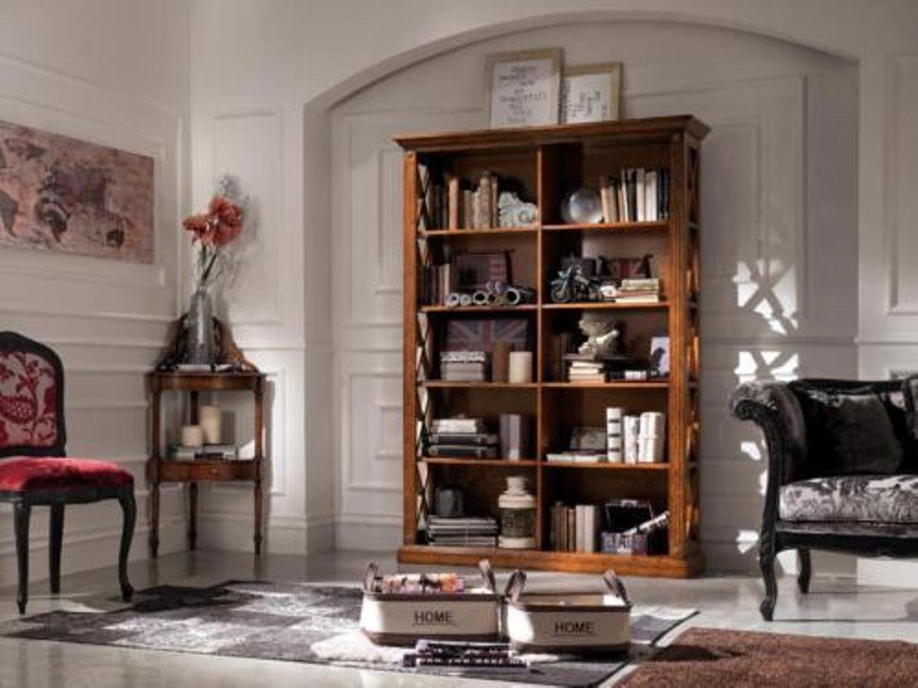 JVmoebel Bücherregal, Wohnzimmer Vitrine Schrank Bücher Regal Anrichte Klassische