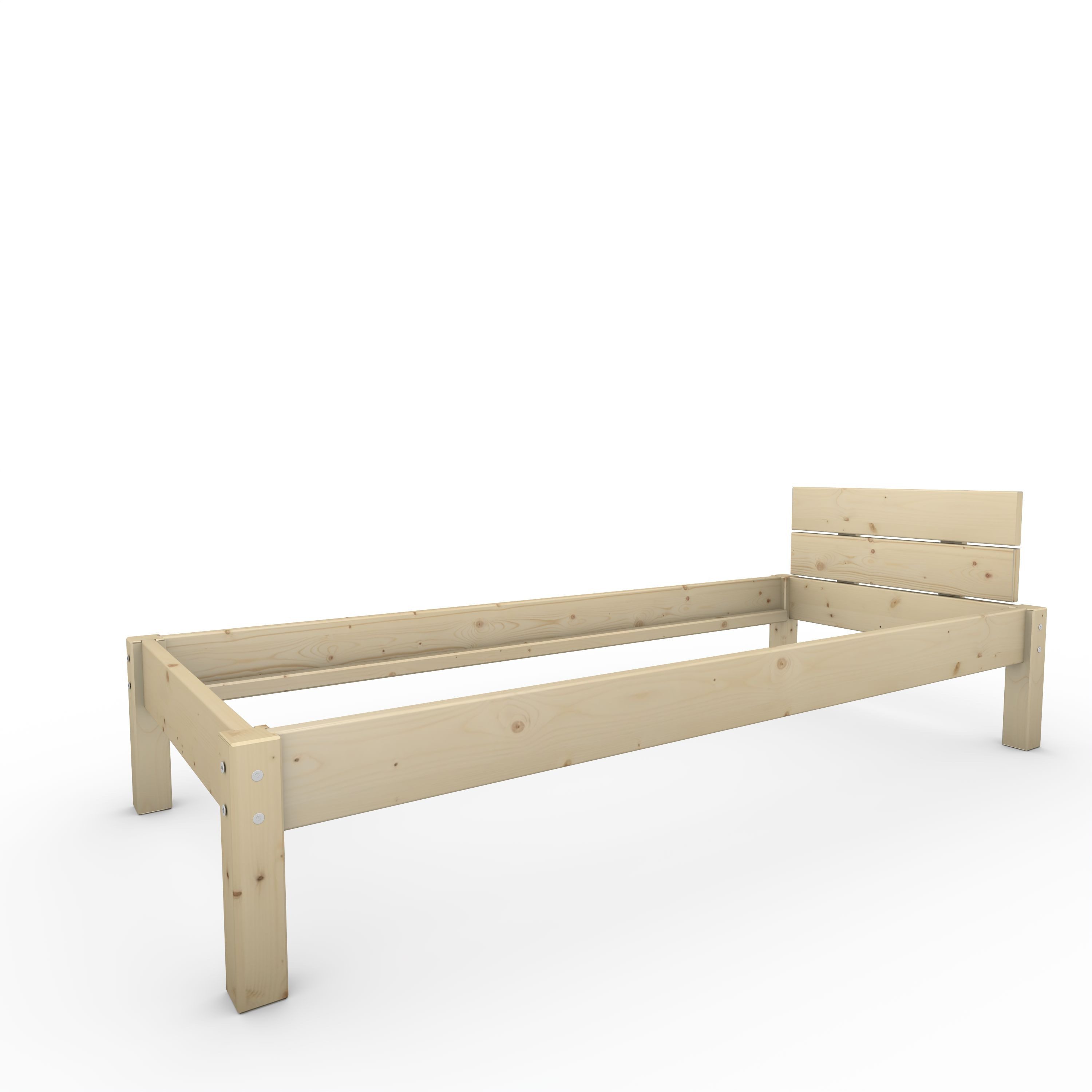 TUGA-Holztech Massivholzbett Pfostenbett Massivholzbett "Daybett" 80 günstig online kaufen