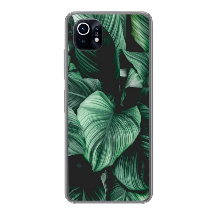 MuchoWow Handyhülle Dschungel - Blätter - Tropisch - Pflanzen - Natur Phone Case Handyhülle Xiaomi Mi 11 Silikon Schutzhülle