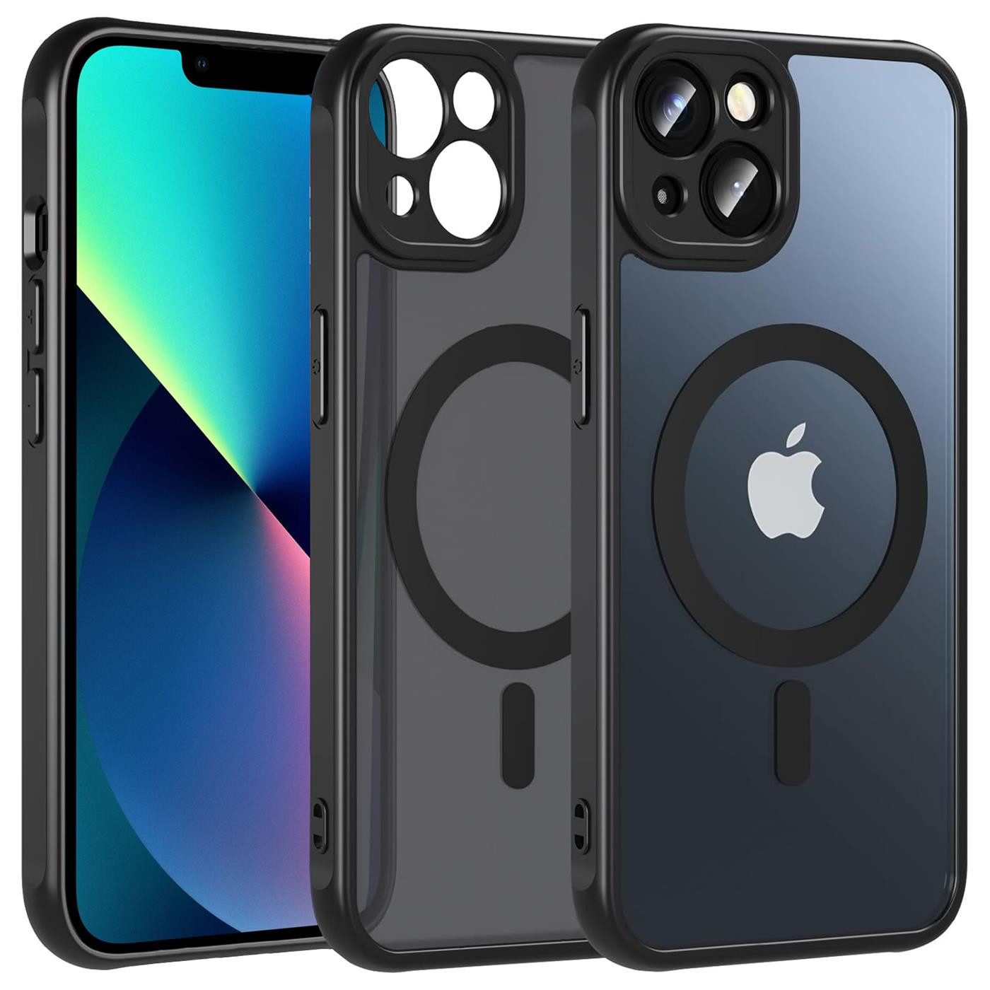 CoolGadget Handyhülle für Apple iPhone 13 6,1 Zoll, Kamera Schutz Hülle Silikon Hard Case Schutzhülle für Magsafe Zubehör