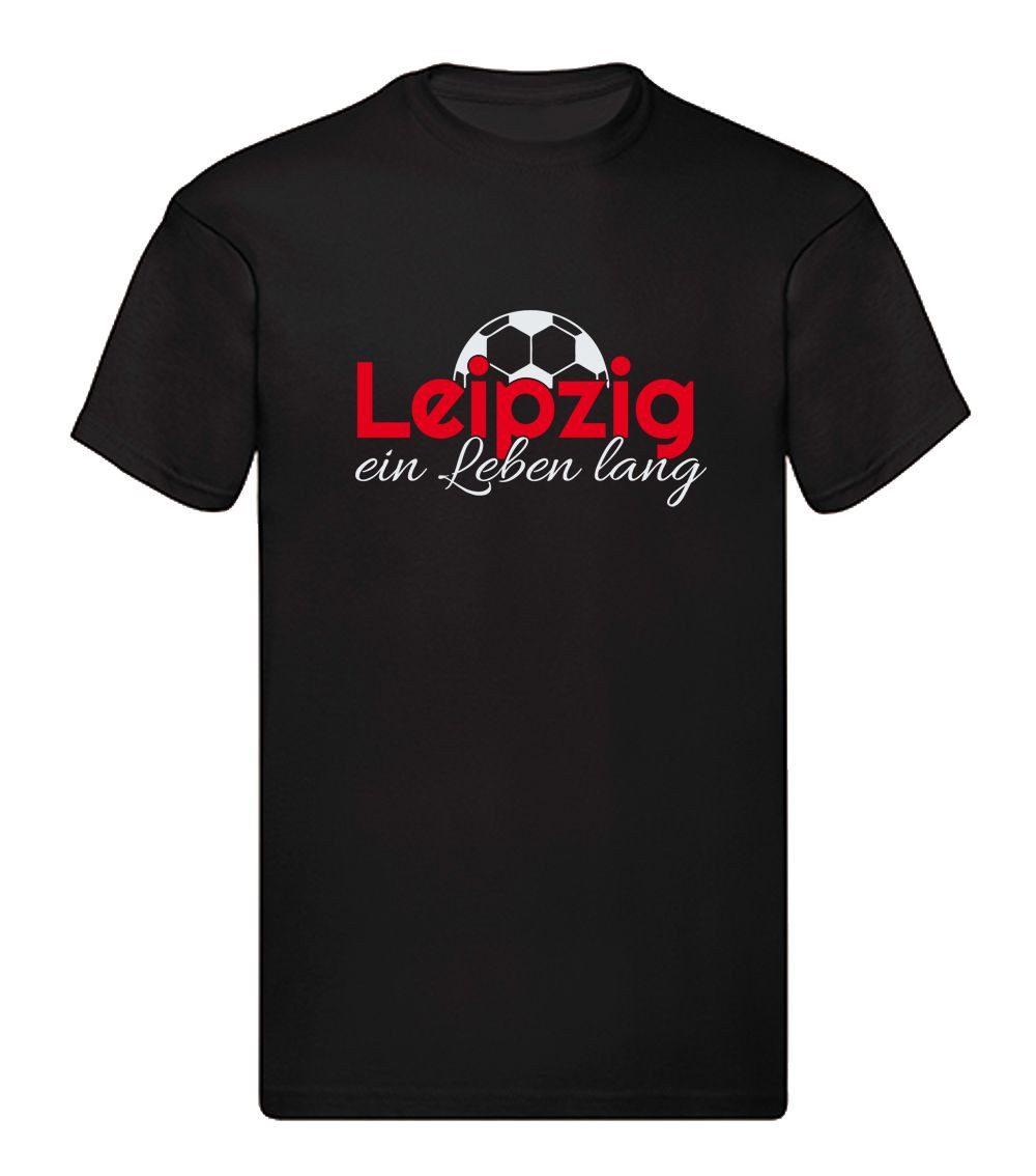 G-graphics T-Shirt Leipzig ein Leben lang (1-tlg) Herren T-Shirt mit einem Motiv für den echten Fan