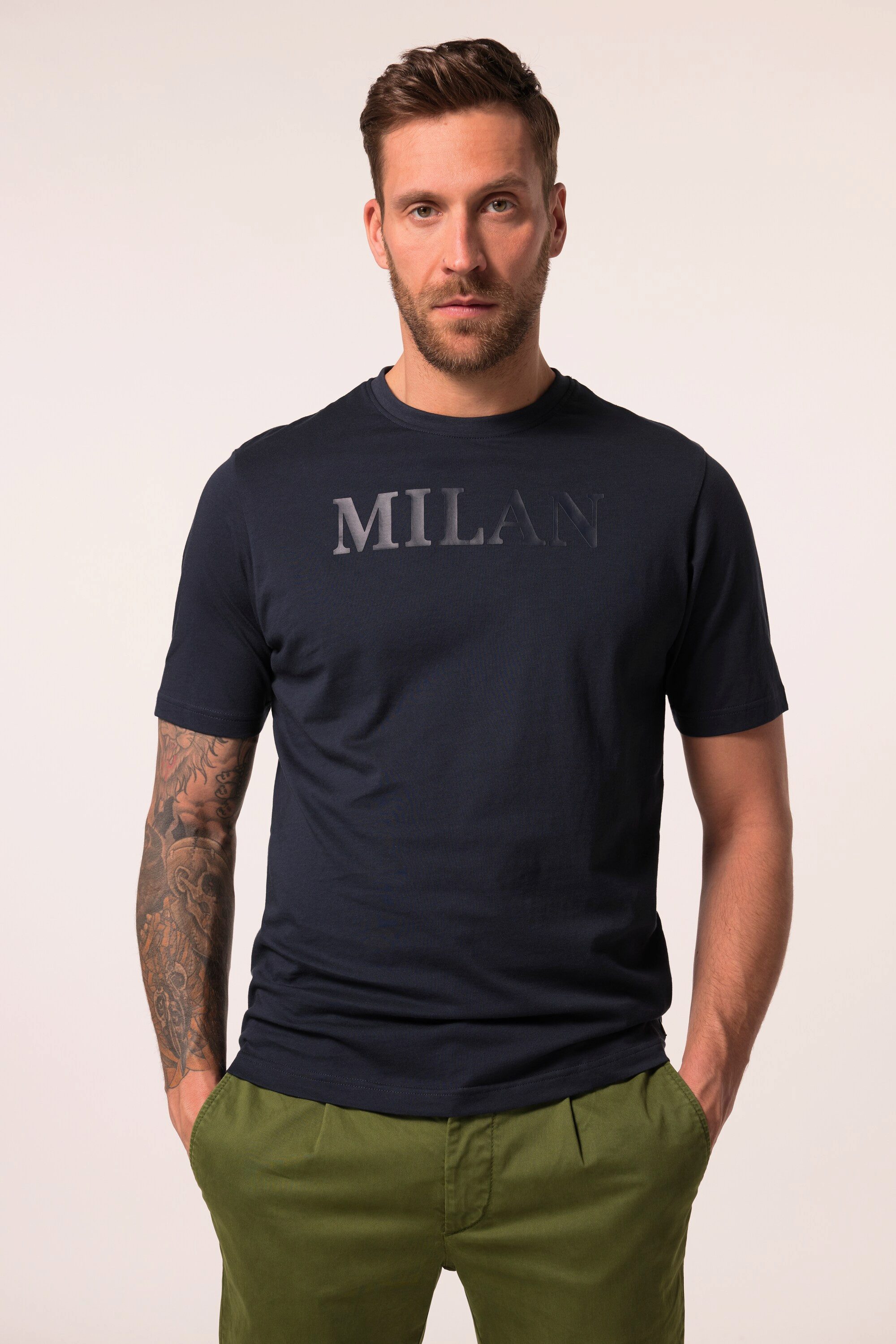 JP1880 T-Shirt T-Shirt Halbarm Brustprint günstig online kaufen