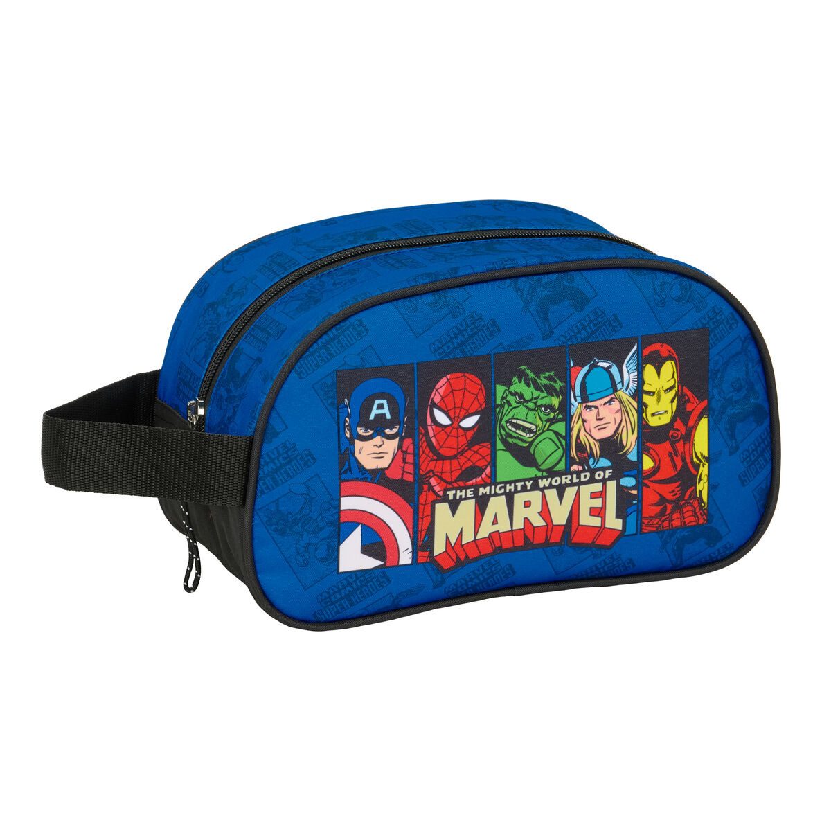 Kulturbeutel Kulturbeutel Kulturtasche Waschtasche Kosmetiktasche The Avengers Blau