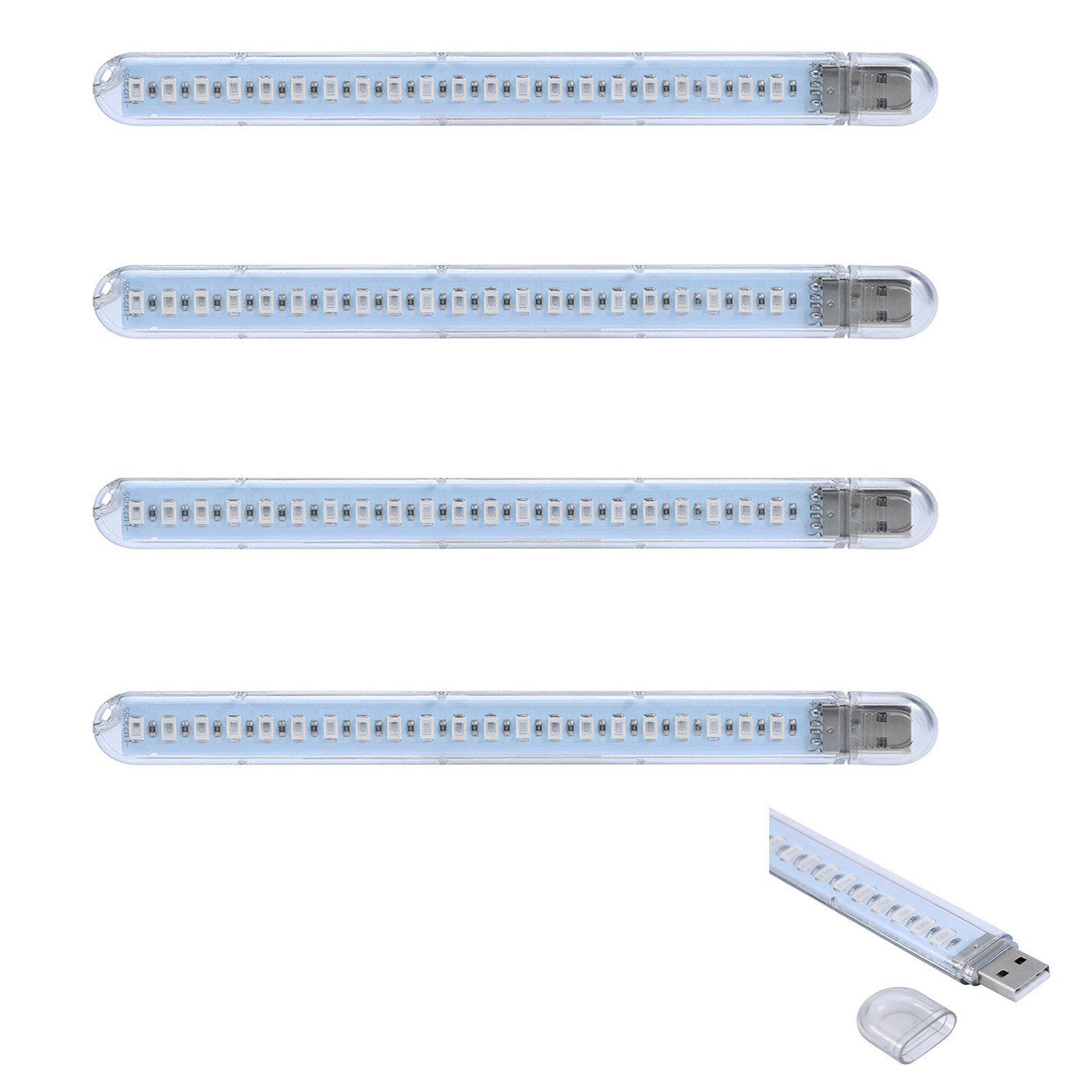 Rosnek Pflanzenlampe USB LED Pflanzenlampe 5V Rot Blau Wachstumslampe, LED fest integriert, Für Zimmerpflanzen, energiesparend, einfache USB-Nutzung