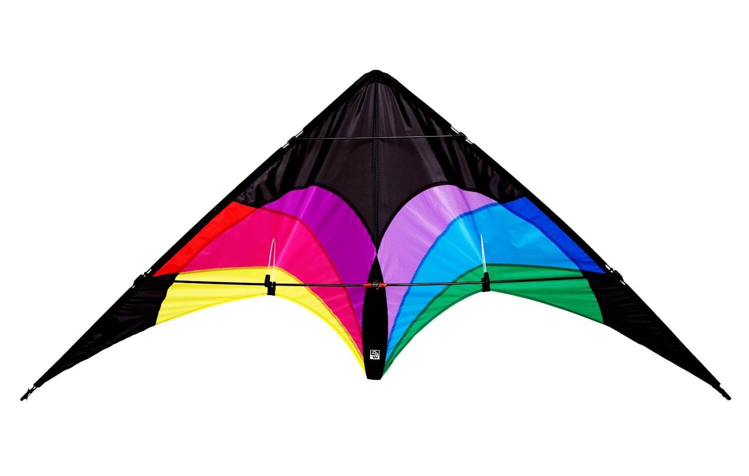 Wolkenstürmer Kite Ready to Fly Lenkdrachen Set für Kinder & Anfänger, (Lenkdrachenset, 1-tlg), Flip (regenbogen) Kinderdrachen ab 6 Jahren 140 cm Fiberglas