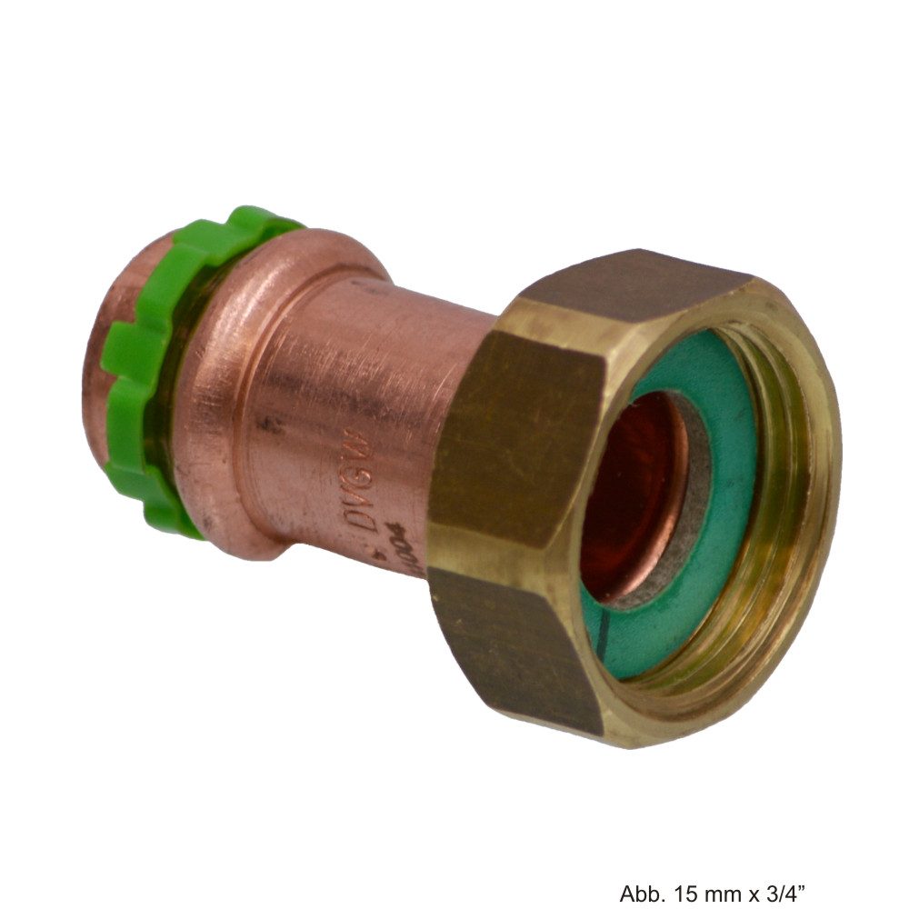 VSH Wasserrohr VSH SudoPress Kupfer SP4359GV halbe Verschrbg. + Presstülle, fld., 28m