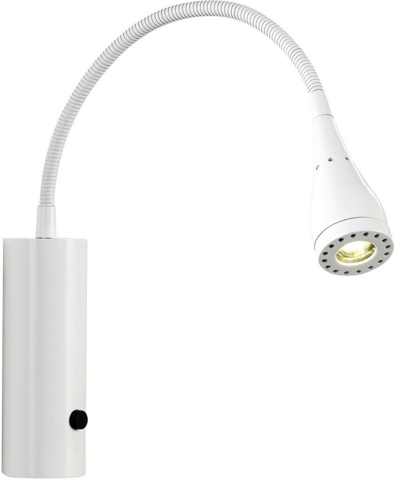 Nordlux LED Leselampe Mento, LED fest integriert, Warmweiß, Licht  ausrichtbar über Flexarm