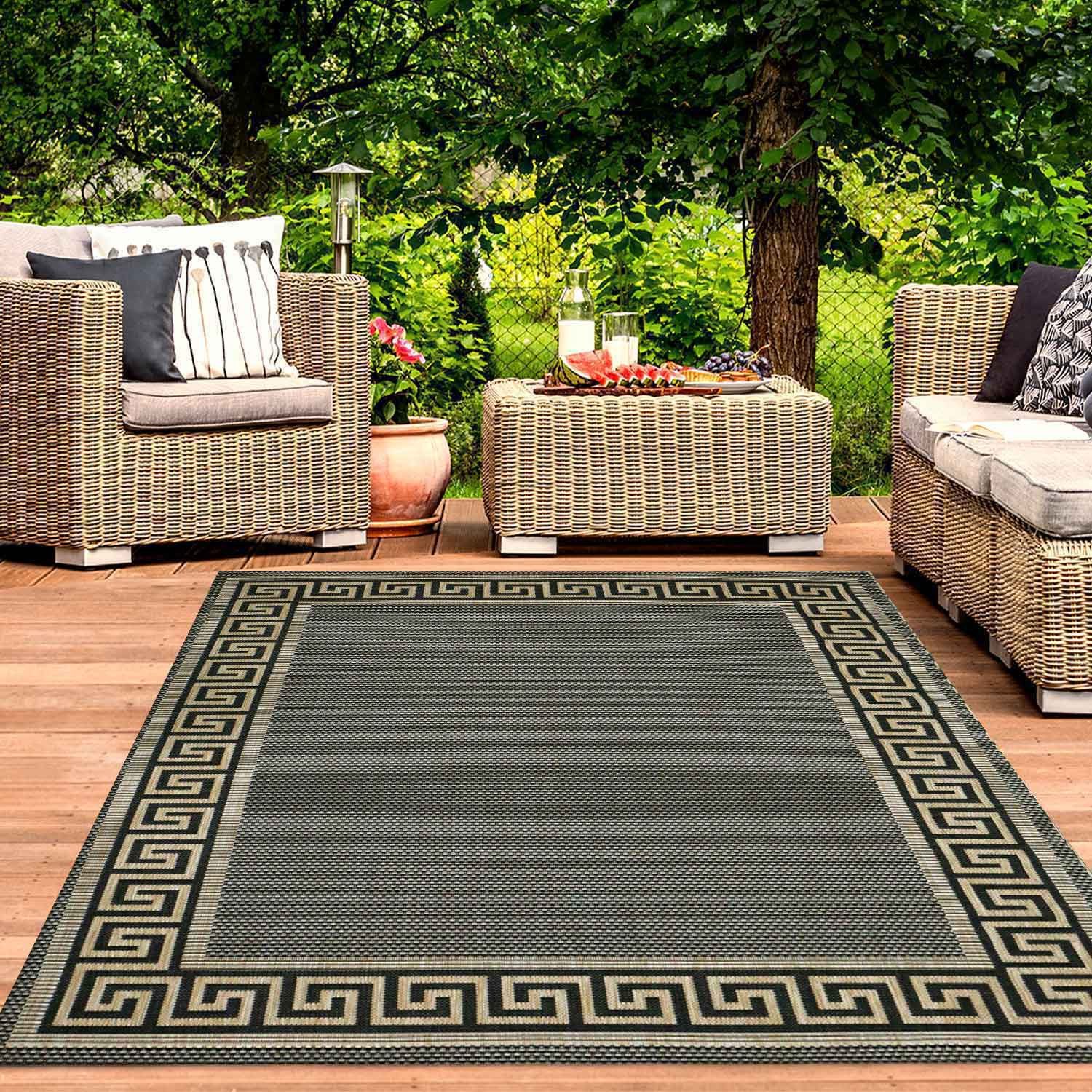 Vimoda Outdoorteppich Flachgewebe Teppich Terrassen & günstig online kaufen