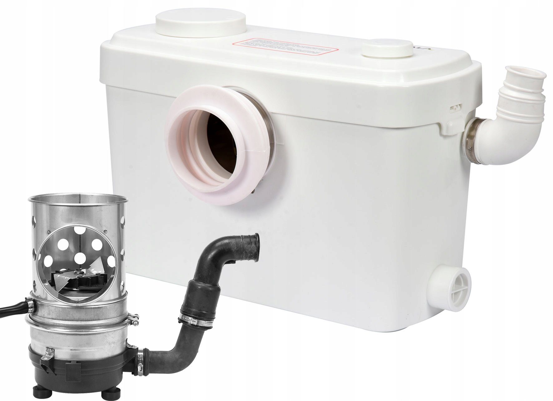TRIZERATOP Hebeanlage WC Hebeanlage, Fäkalienpumpe, Dusche Waschbecken mit Zerkleinerer 600W (Komplett, Komplett)