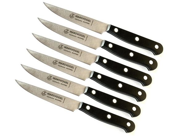 Marsvogel Brotzeitmesser »6er Set Brotmesser Messer POM schwarz« (6 Stück), rostfrei