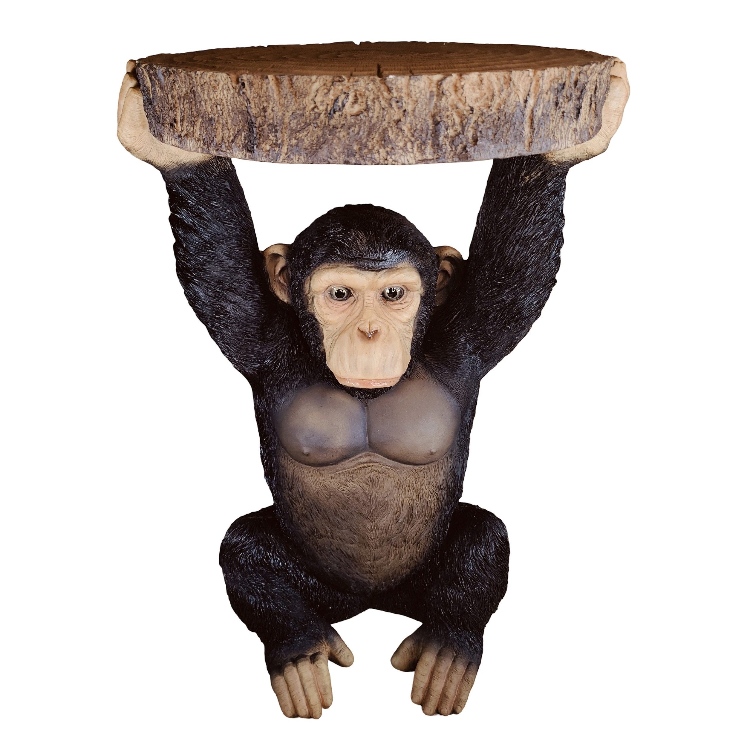 colourliving Beistelltisch Affe Tier als Telefontisch - klein für Garten & Wohnbereich (1-St), Ideal als kleiner Beistelltisch, Telefontisch oder Deko-Objekt
