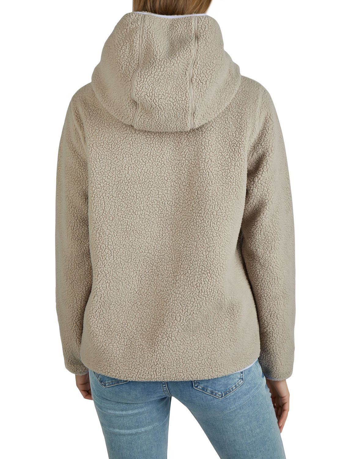 DENIMFY Outdoorjacke Damen Fleecejacke DFLea Regular Fit Übergangsjacke mit Teddyfleece