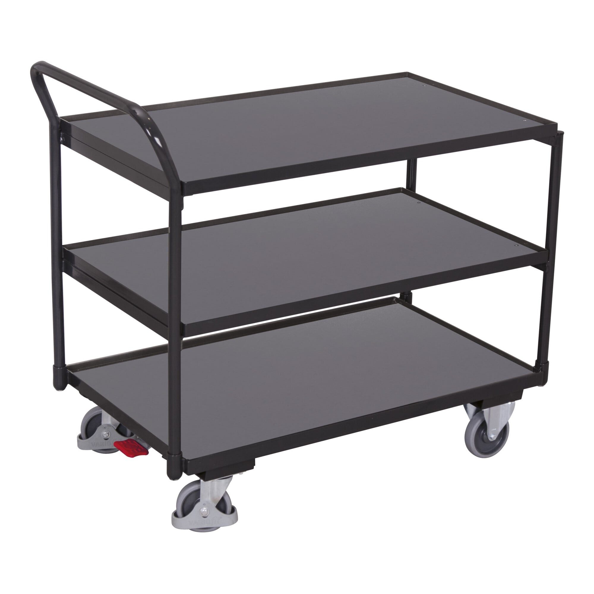 CORDES Transportwagen VarioFit Tischwagen mit 3 Ladeflächen RAL 7016