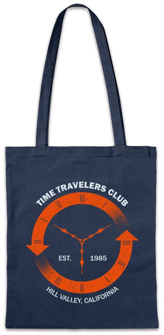 Beuteltasche Time Travelers Club Stofftasche - Back to Shirt Zurück The In Future