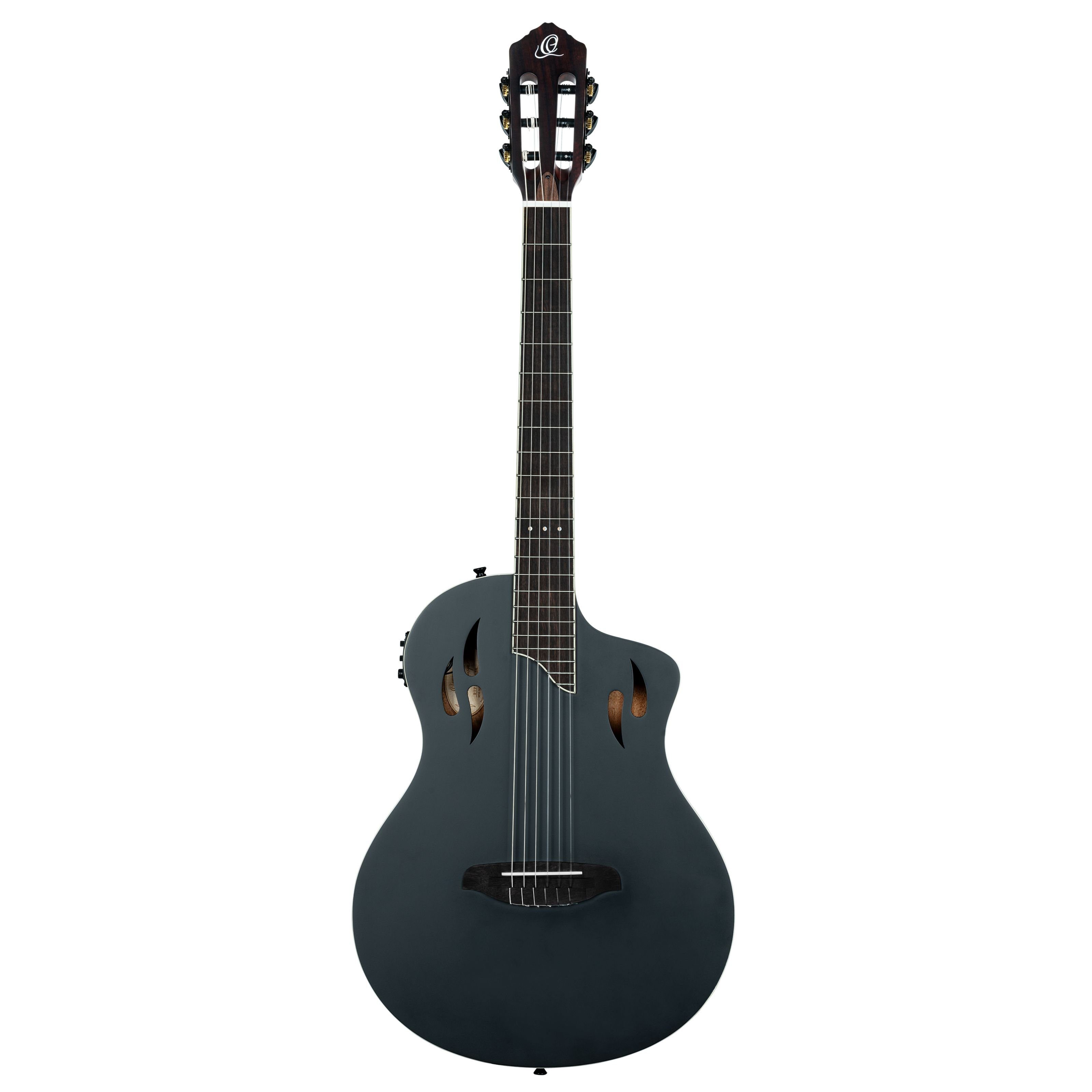 ORTEGA Guitars Konzertgitarre, Konzertgitarren, 4/4 Konzertgitarren, RTPSTD-SBK Satin Black - 4/4 Konzertgitarre