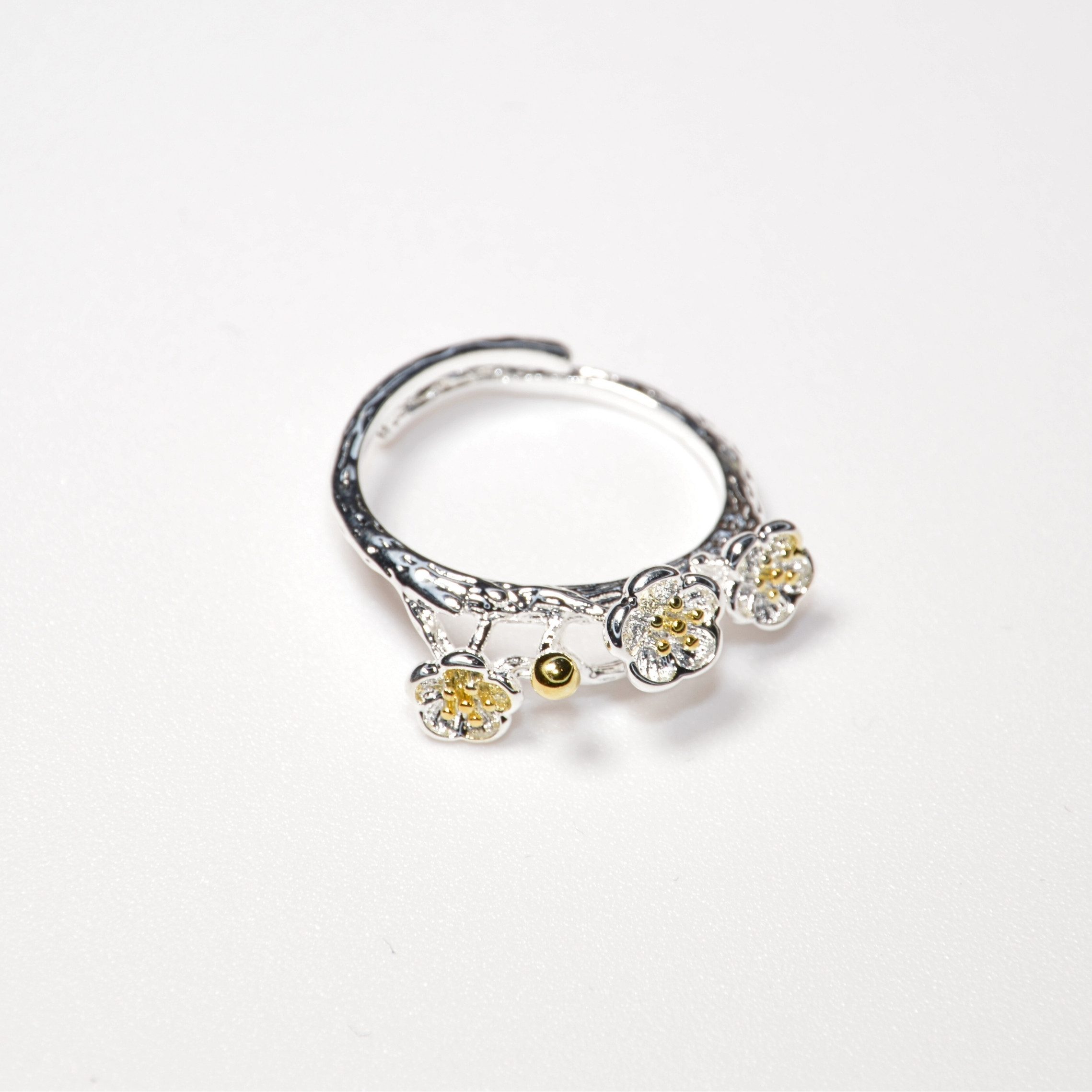 Ars-Argenti Silberring Zarte & Sinnliche Damenringe 925 Sterling Silber, Damen Fingerringe 925 Sterling Silber vergoldet