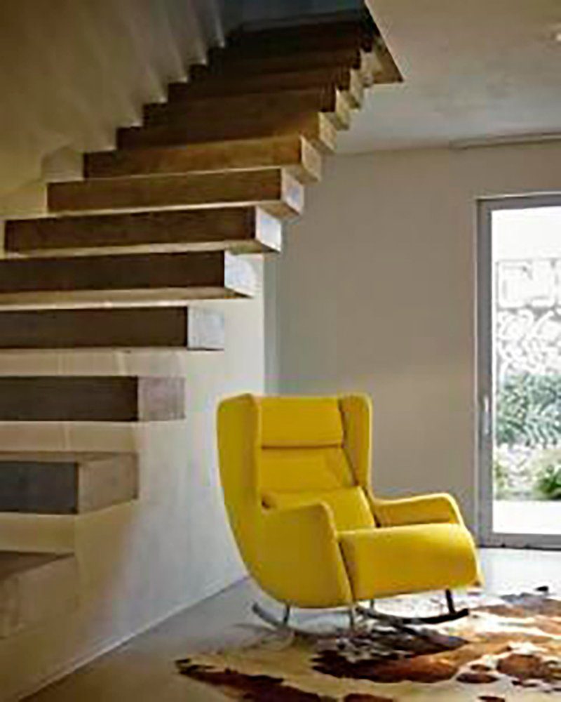 JVmoebel Sessel Luxus Sessel Polster Luxus Italienischer Stil Echtholz Modern Möbel (Sessel), Made in Europe Gelb