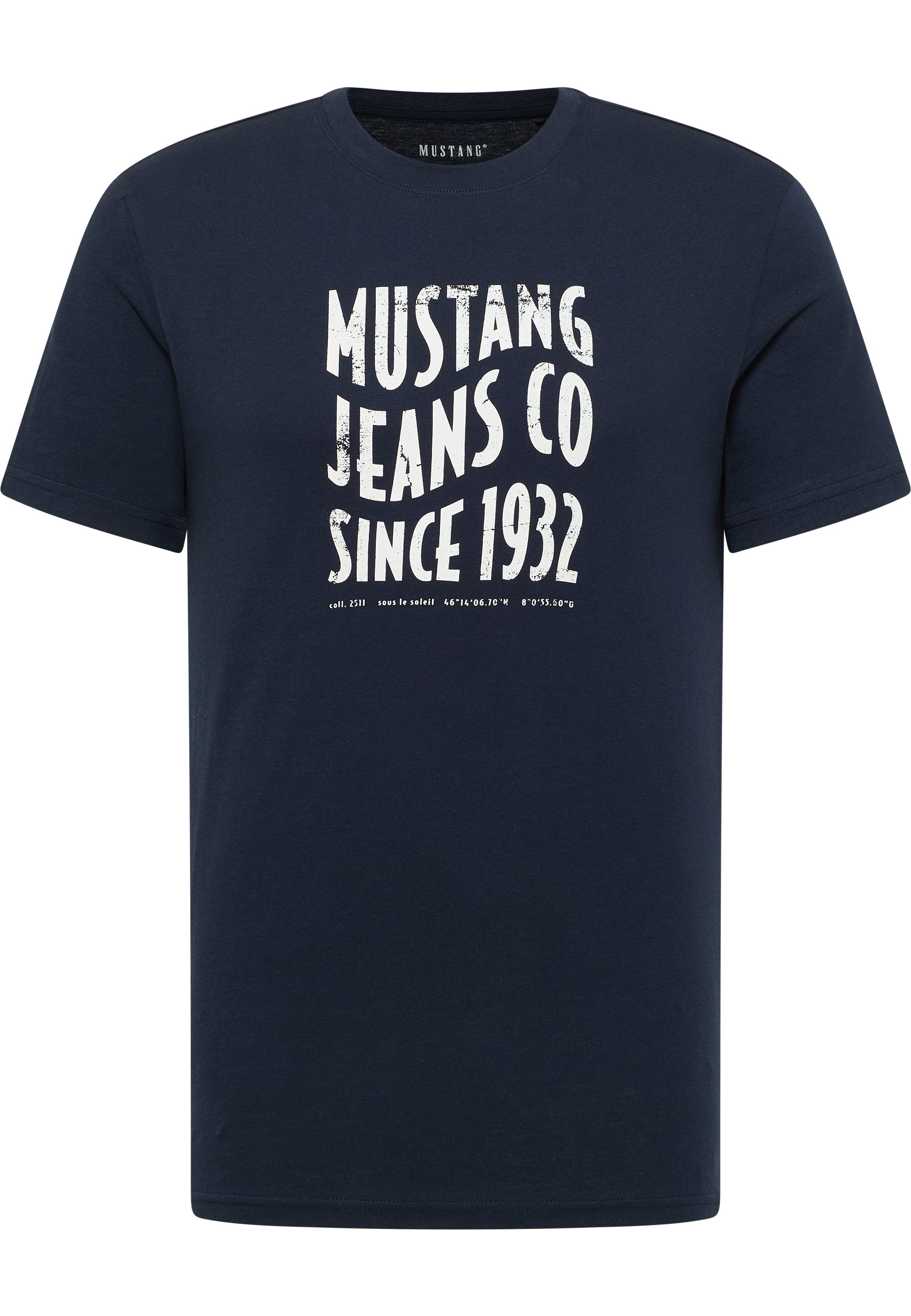 MUSTANG Kurzarmshirt Style Austin mit Logo-Print günstig online kaufen