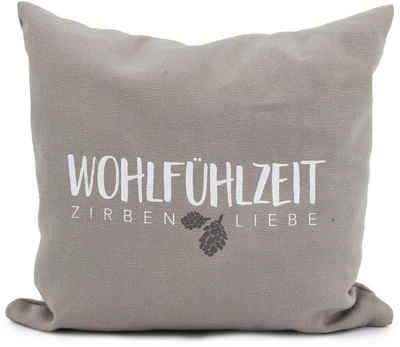 herbalind Zirbenkissen 5641 Zirbenkissen, Kissen in 25x25cm und 40x40cm, 1-tlg., Gefüllt mit hochwertigen Zirbenholzflocken, Made in Germany