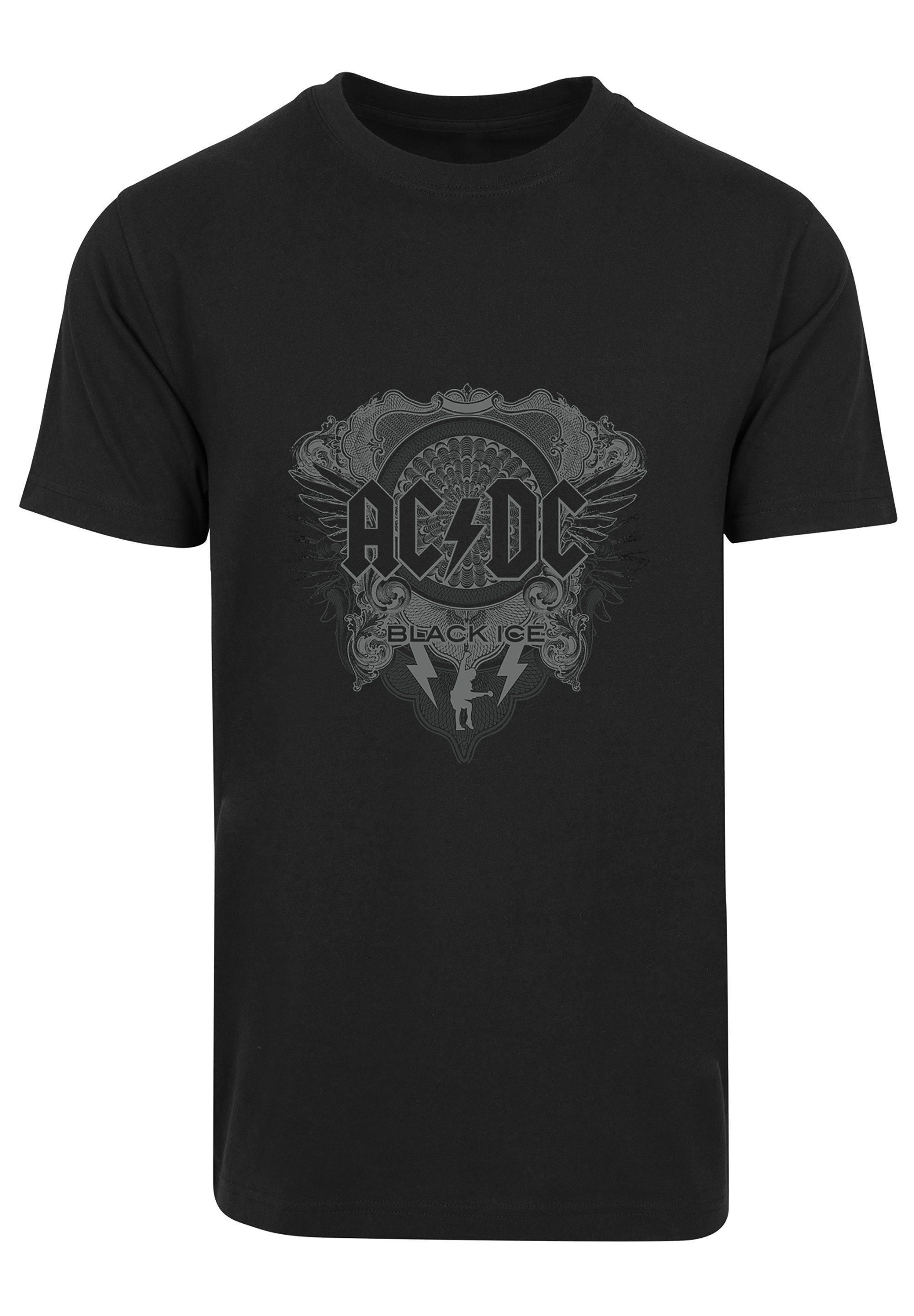 F4NT4STIC Ice Kinder Herren ACDC Black T-Shirt für & Print