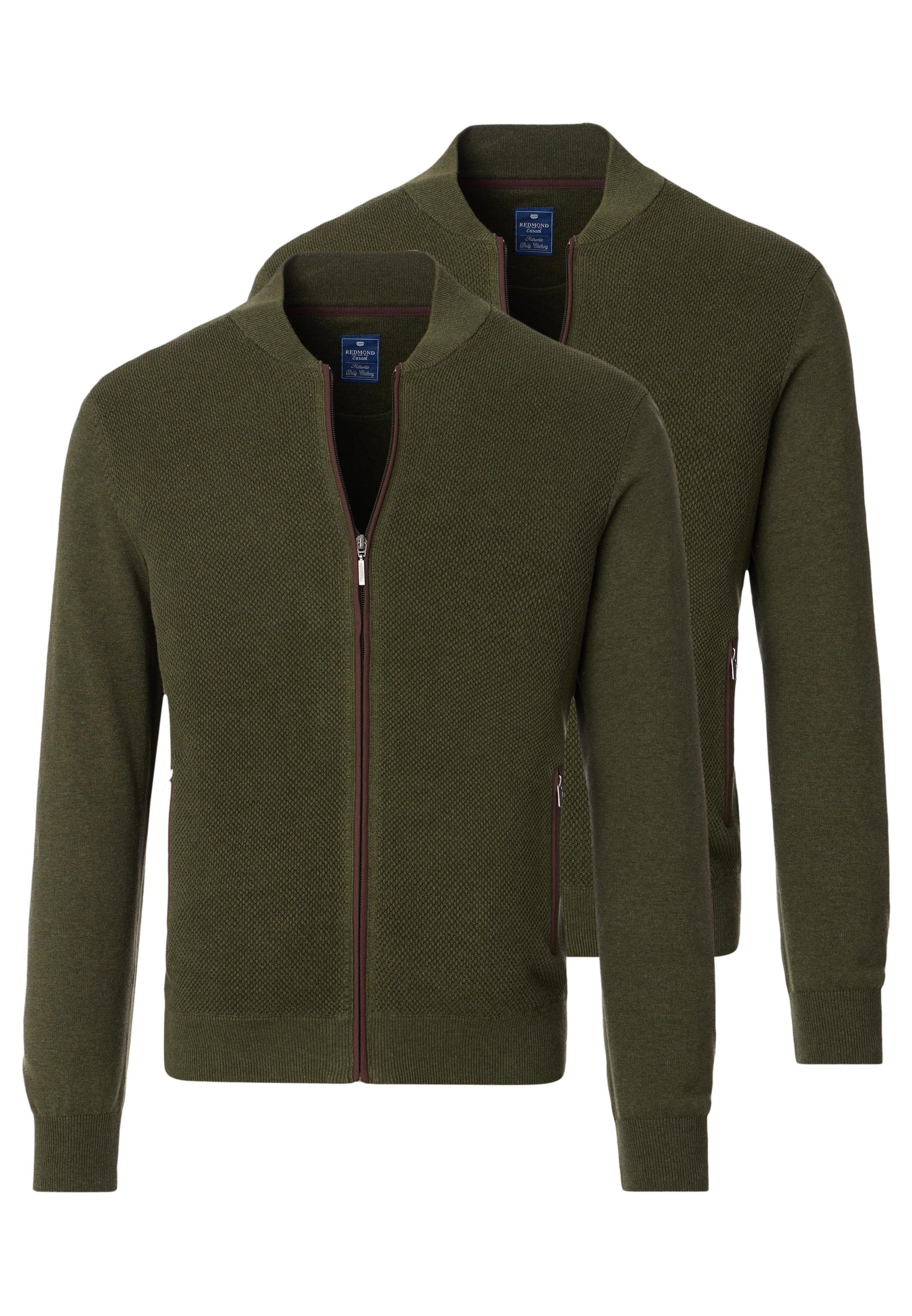 Redmond Strickjacke 2er Pack Basic (Spar-Set, 2-tlg) Strickjacke - Baumwolle - Atmungsaktiv