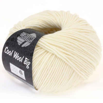LANA GROSSA Lana Grossa - Cool Wool Big 0601 rohweiß Häkelwolle, 120 m