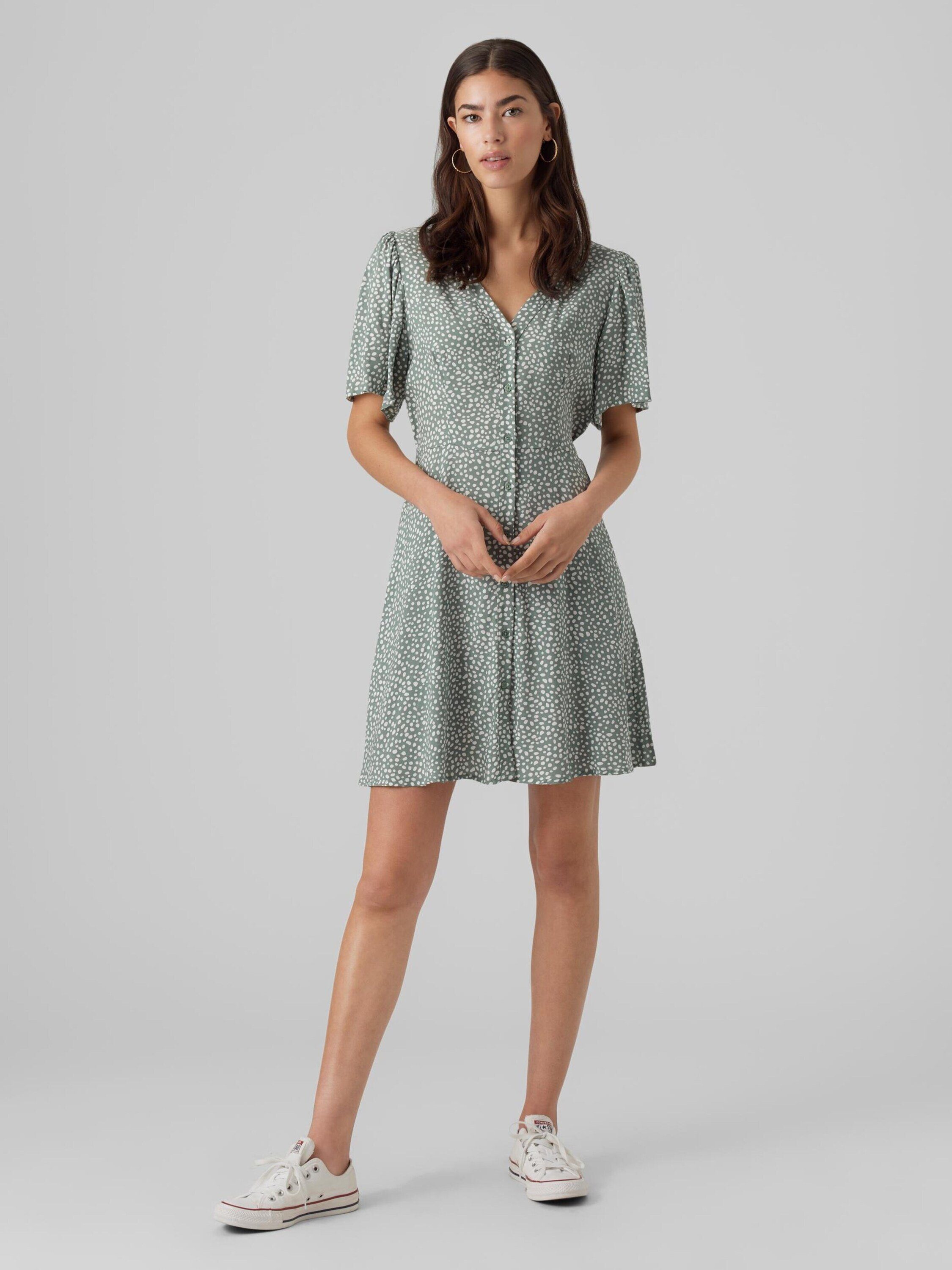 Vero Moda Blusenkleid VMAlba (1-tlg) Drapiert/gerafft – Bild 3 von 5
