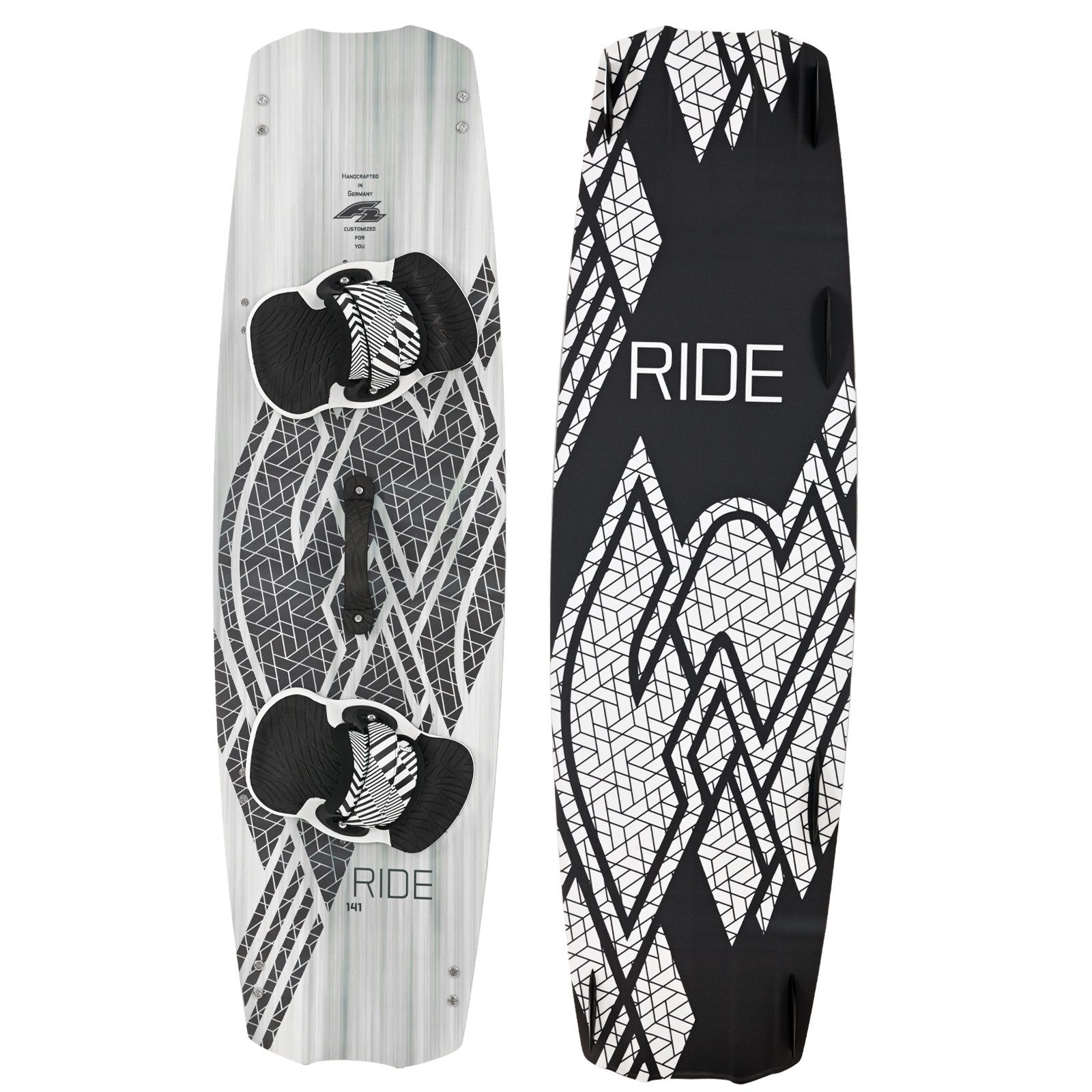 F2 Kiteboard F2 Kiteboard Ride White Icon Kitesurf Board Größe wählbar Weiss