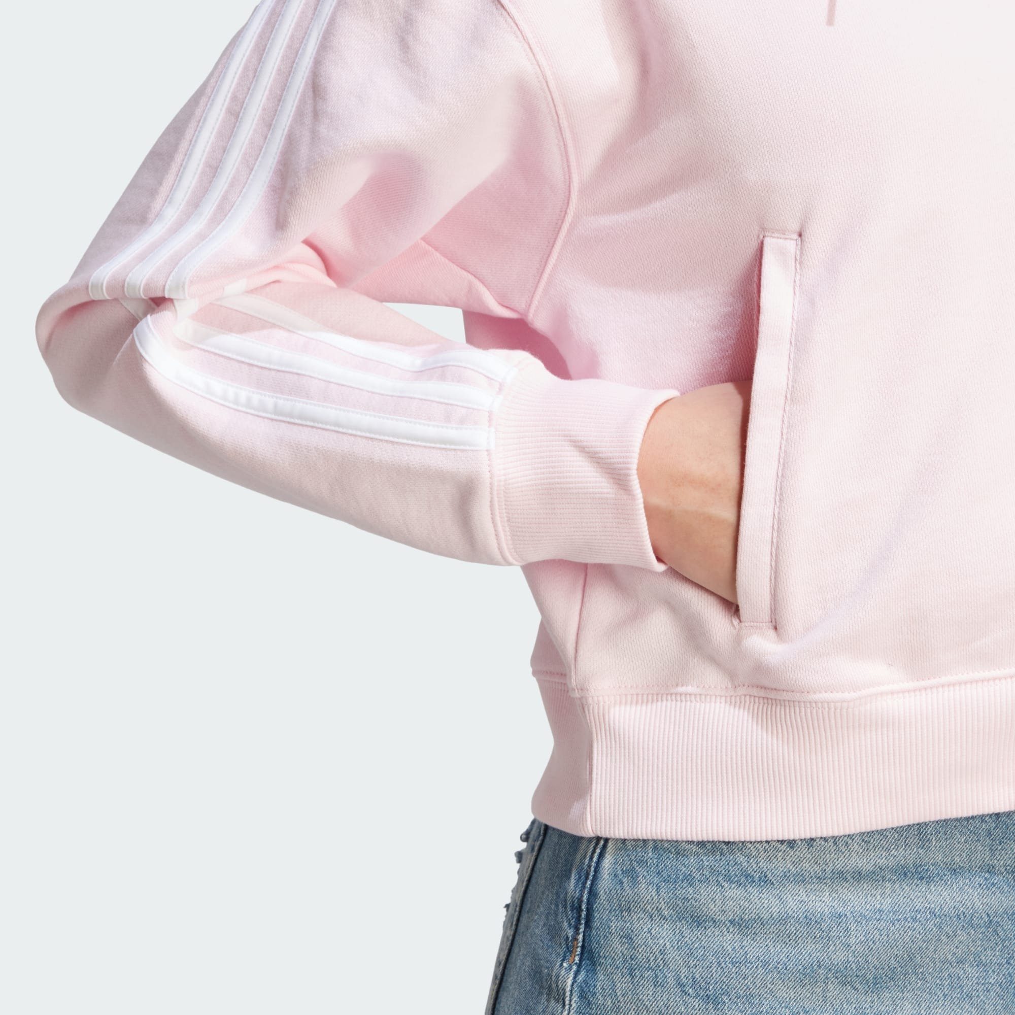 / adidas Hoodie Clear Pink White Sportswear