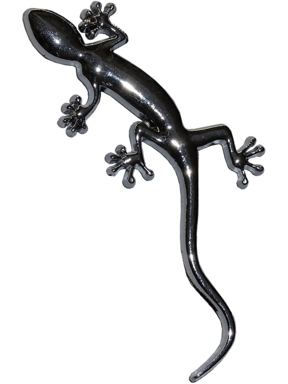 Hermann Schütz Aufkleber Hermann Schütz Relief-Chrome-Tattoo Gecko chrome