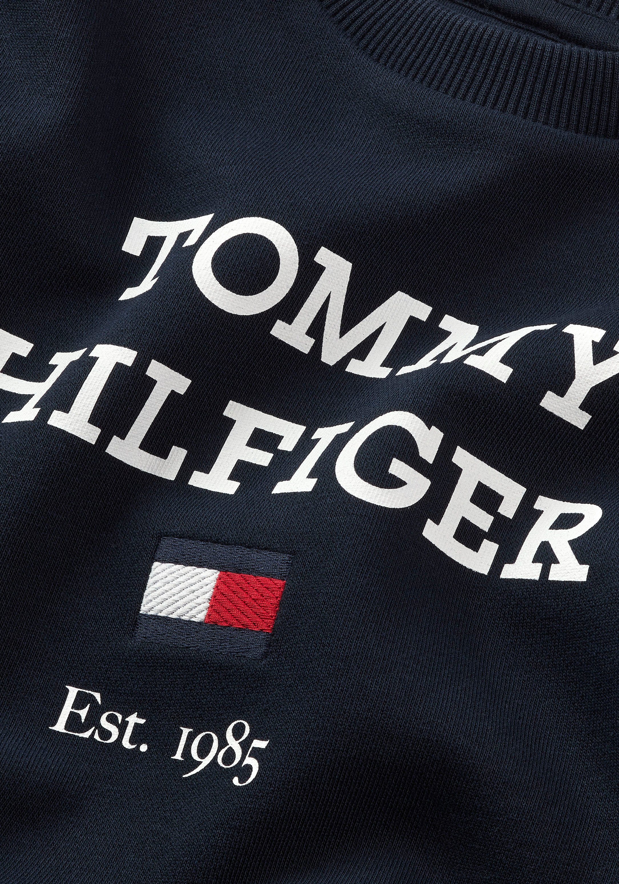 LOGO mit Hilfiger Tommy desert Sweatshirt SWEATSHIRT großem TH sky Logo