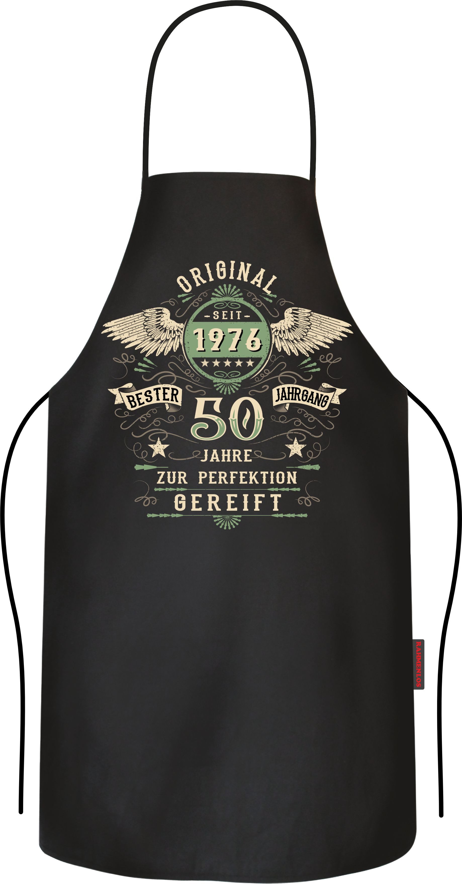 LOBO NEGRO® Grillschürze als Geschenk zum 50. Geburtstag zur Perfektion gereift seit 1976