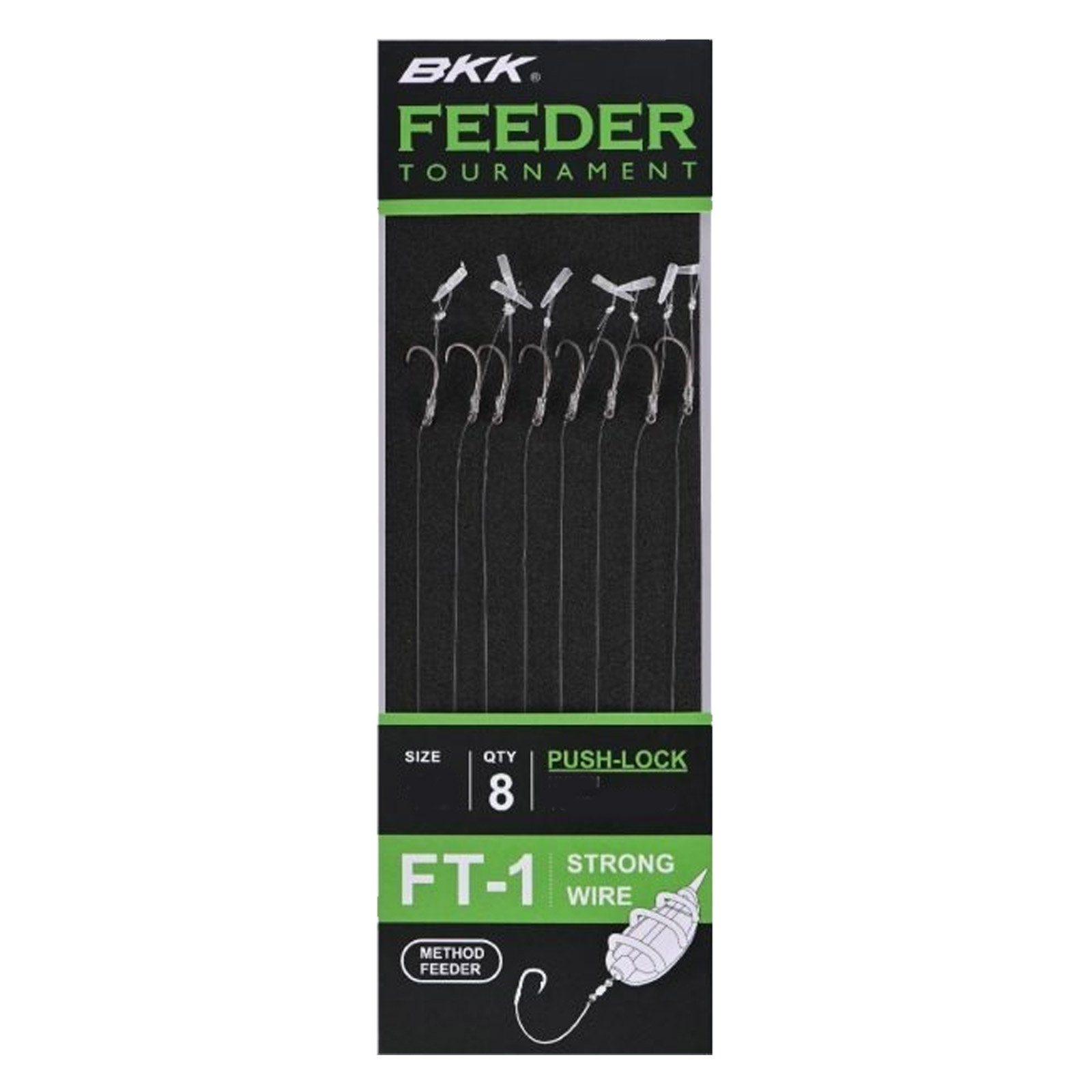 BKK Feederhaken, BKK gebundener Feeder Feederhaken Rigs push-lock FT-1 #14 Tournament